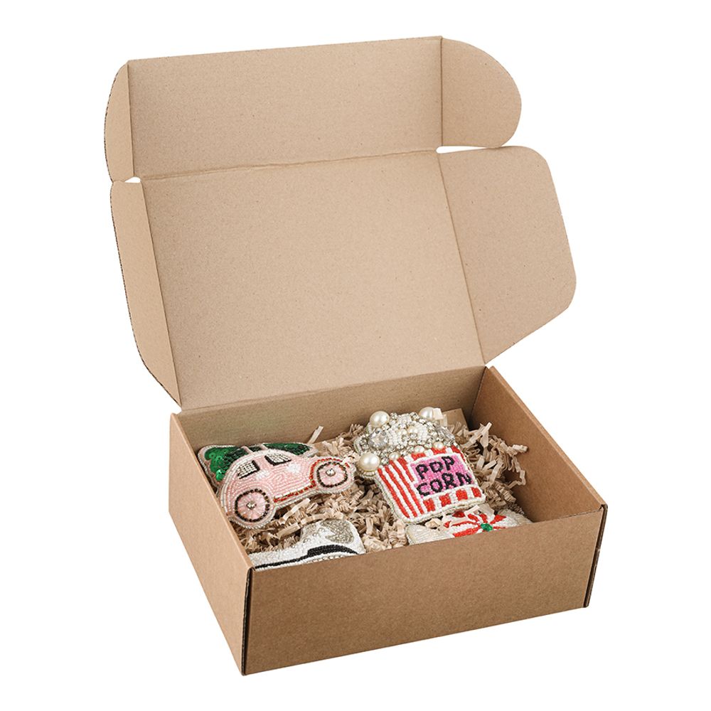 Набор елочных украшений Christmas jewels из коллекции New Year Essential, 4 шт.