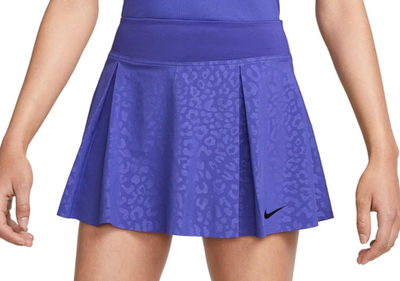 Теннисная юбка Nike Dri-Fit Printed Club Skirt - lapis/black