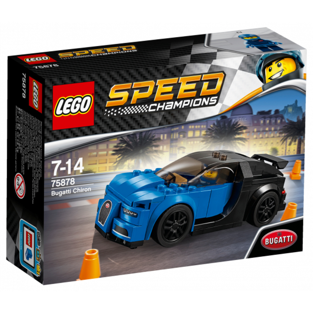 LEGO Speed Champions: Автомобиль Bugatti Chiron 75878 - купить по выгодной  цене | Интернет-магазин «Vsetovary.kz»