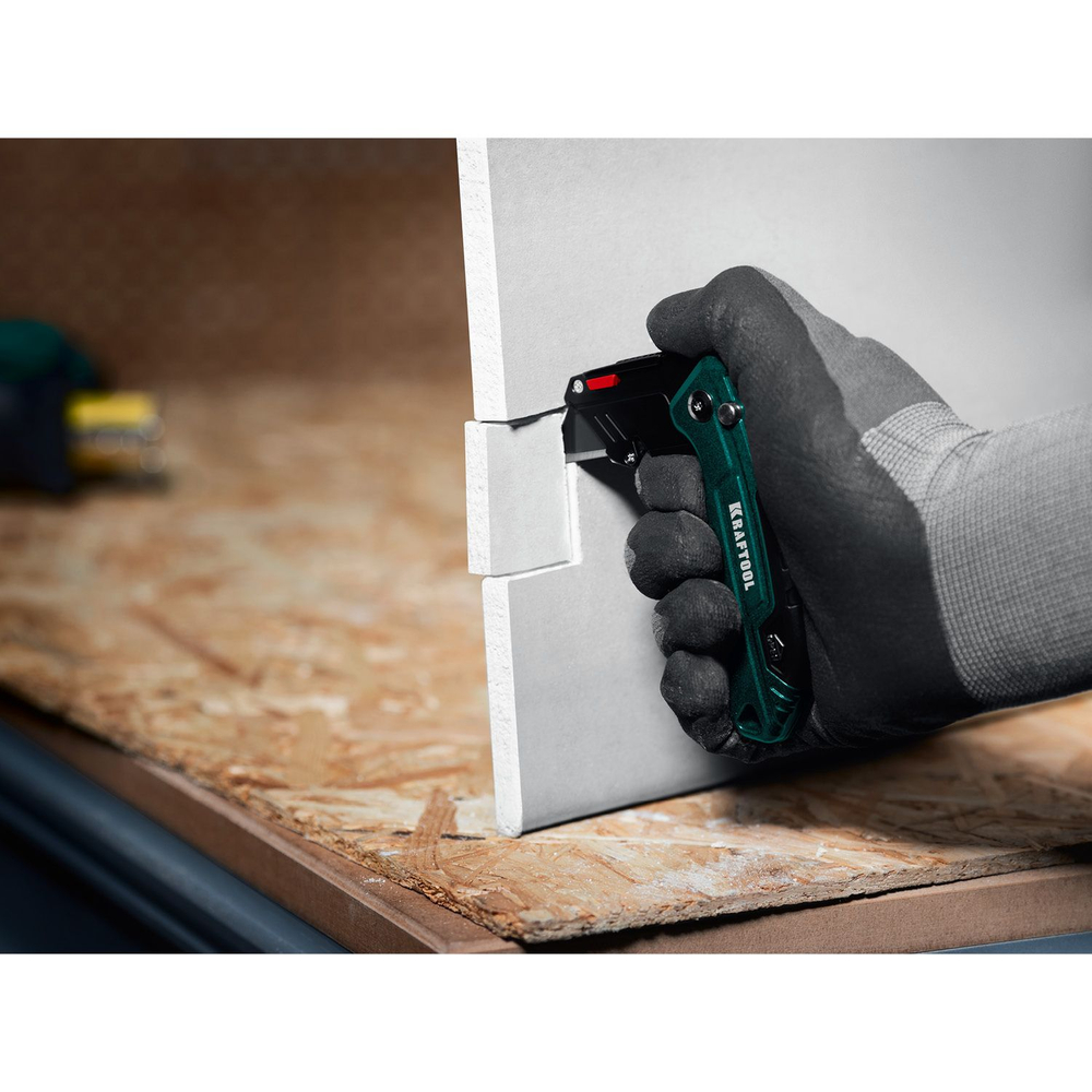 Универсальный складной нож, KRAFTOOL KOMPAKT тип А24, (09242)