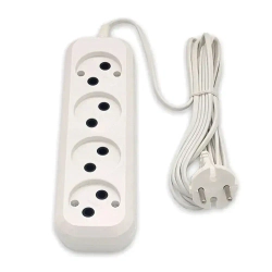 Удлинитель сетевой 1,5 метра, 4 розетки, 1300Вт, 6А