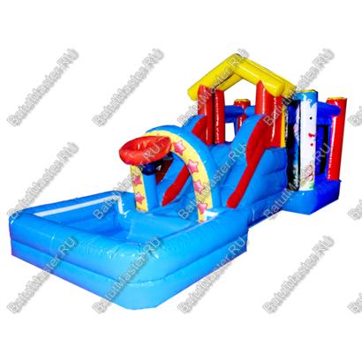 Детский надувной батут "Цирковой слоник"