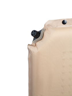 Коврик надувной односпальный Naturehike D04, с чехлом и подушкой, бежевый (CNK2450WS020)