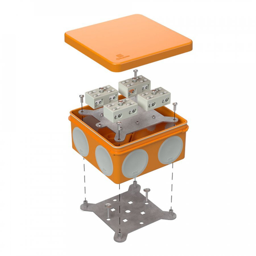 Коробка огнестойкая для о/п 60-0300-FR6.0-4-8-Р Е15-Е60 100х100х50 двухкомпонентная