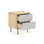 Прикроватная тумбочка Anielle из массива и ясеневого шпона 50 x 58 см