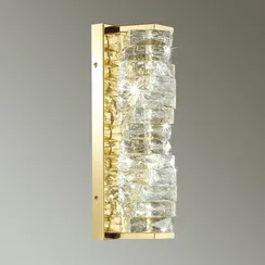 4999/10WL HALL ODL23 645 золотой/прозрачный/металл/хрусталь Бра LED 10W 4000K STRAZA