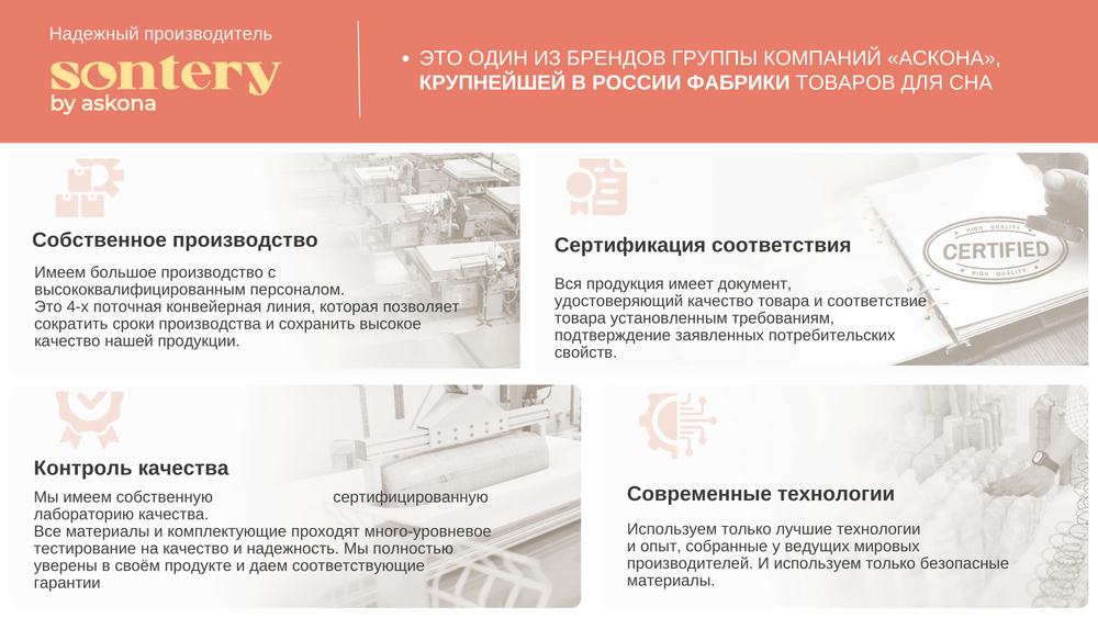 Матрас Askona SCANDI Falun h≈24см