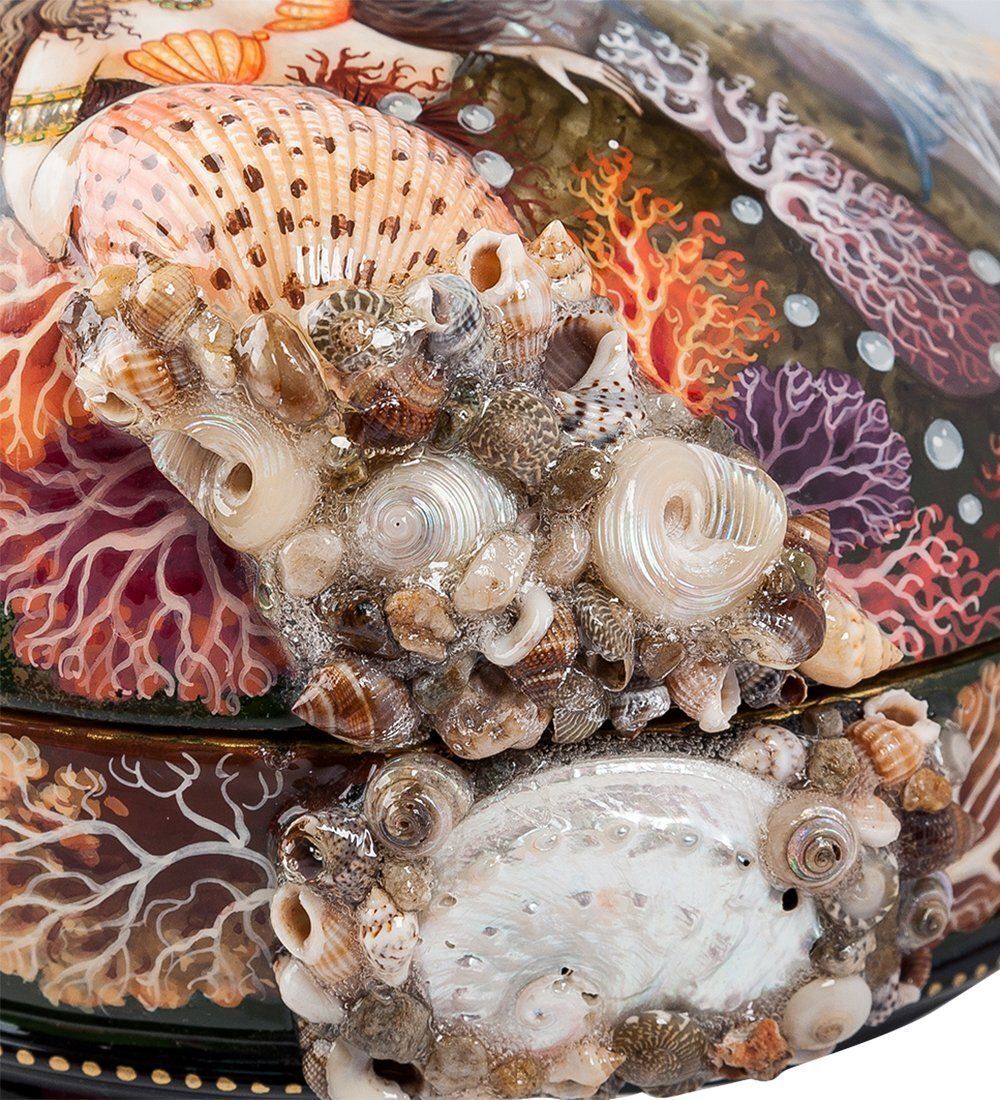 Народные промыслы ШК-30/ 67 Шкатулка «Русалочка» Ковалева С.