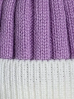 Шапка для девочки зимняя вязаная с помпоном