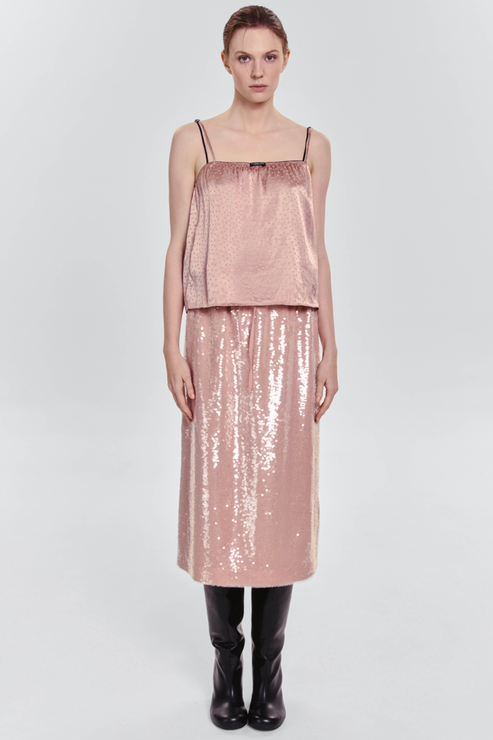 Топ бельевой из атласа