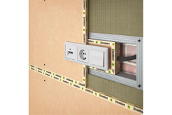 Звукоизоляционный подрозетник 1-секционный SoundGuard ИзоБокс1 Стандарт (115х115х38мм)(шт)