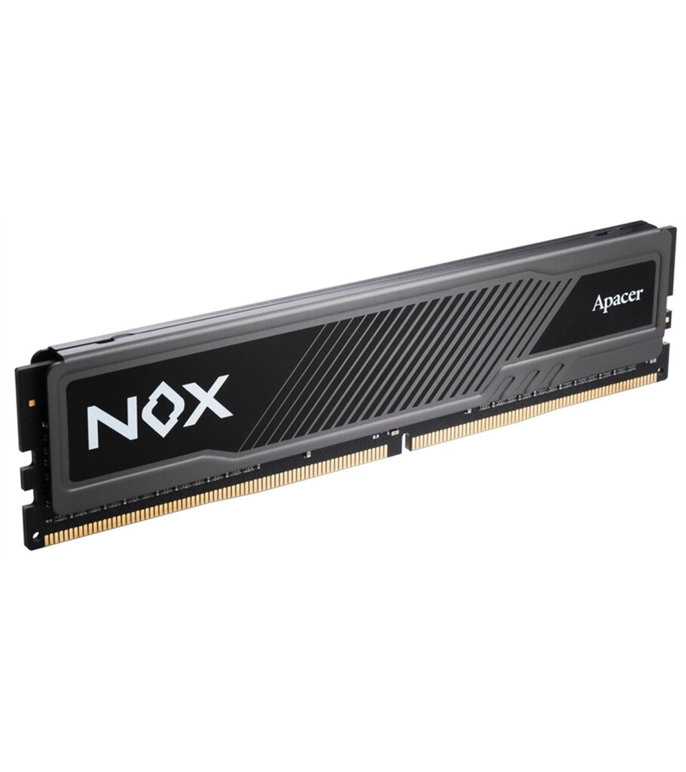 Apacer DDR4 8GB 3200MHz DIMM NOX Black Gaming Memory (PC4-25600) CL16 1.35V Intel XMP 2.0, Heat Sink (Retail) 1024*8 3 years (AH4U08G32C28YMBAA-1)