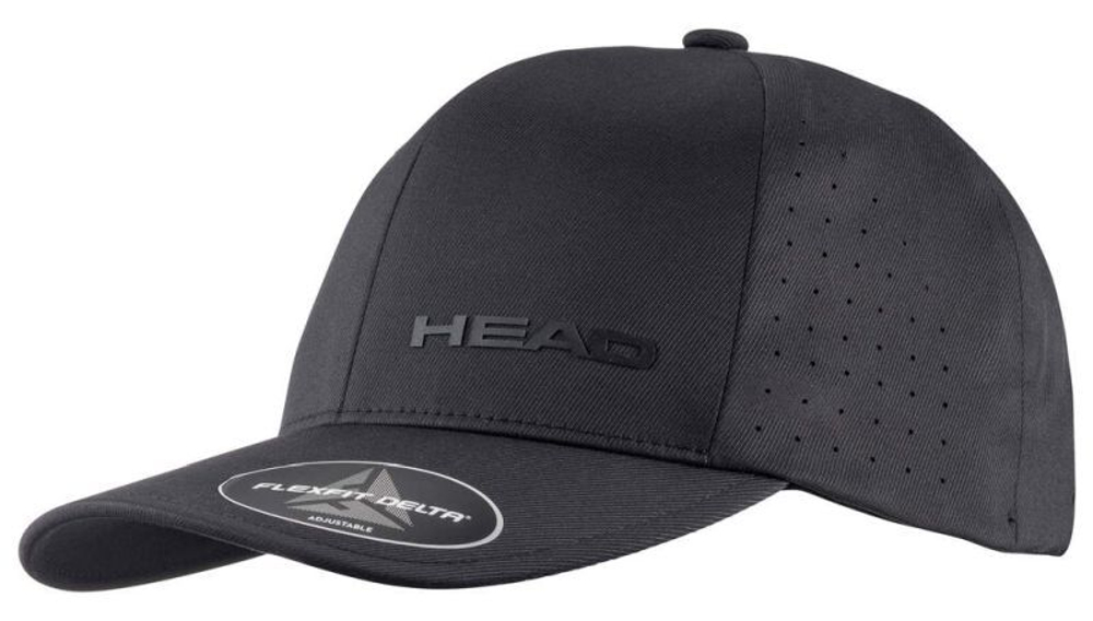 Теннисная кепка Head Delta Flexfit Cap - black