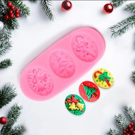 Молд для заливки «Новогодняя ёлка», силикон, 11×4.8 см