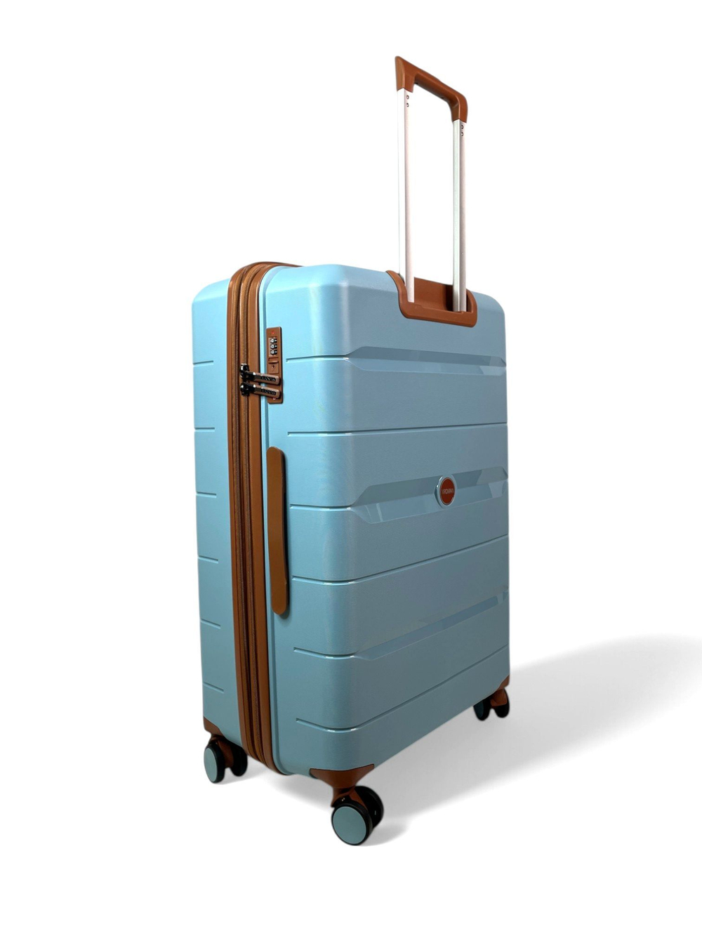 Большой чемодан Mironpan 23102, Голубой, XL