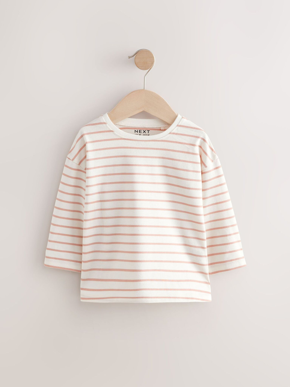 Лонгслив для девочки Next E65-359, 4 шт., Бежевый, Розовый, Белый