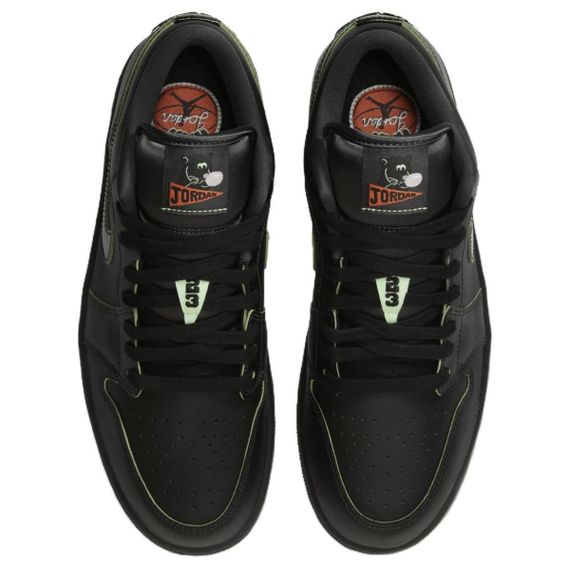 Jordan Air Jordan 1 Подвесные баскетбольные кроссовки с низким верхом Черные Унисекс