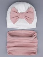 Чалма осенняя для девочки и снуд