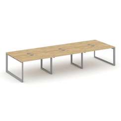 Style Project Рабочая станция двухсторонняя SN-59O.DRS-071 Тиквуд Светлый/Металл Серый/Серебро Заглу