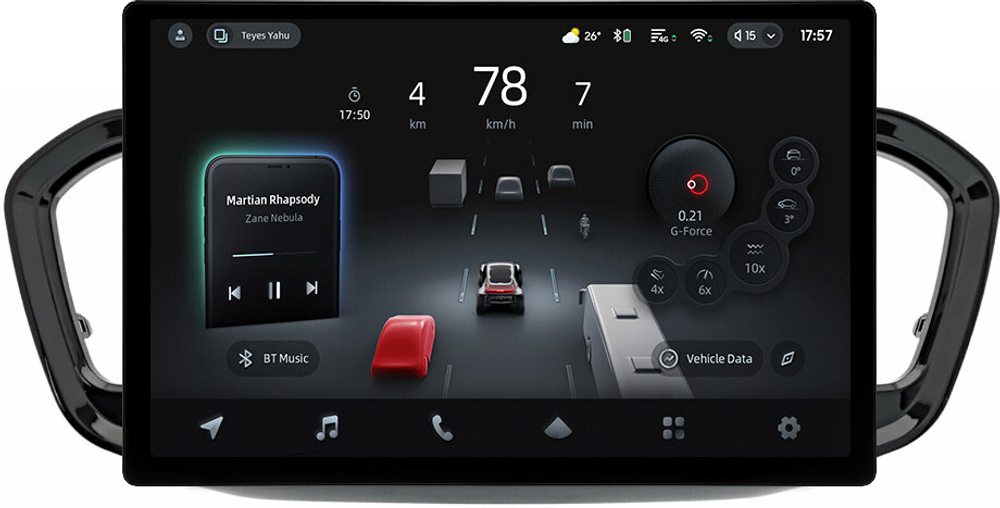 Магнитола для Lada Vesta NG 2023+ (ШГУ, рамка черная глянцевая 9) - Teyes CC4-PRO монитор 13" 2K QLED на Android 13, Snapdragon 778G, 8+128, AI, CarPlay, DSP, 4G SIM-слот