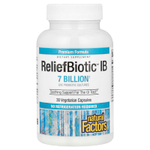 Natural Factors, ReliefBiotic™ IB, 7 млрд, 30 вегетарианских капсул