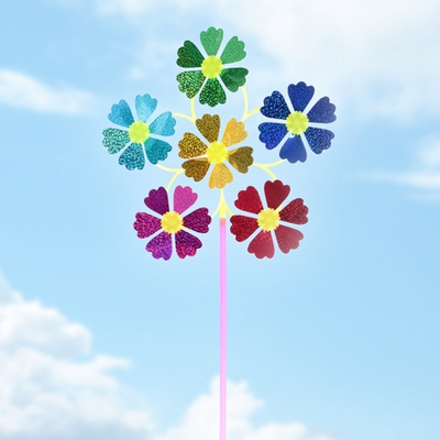 Штекер садовый "Цветочки" 50см d30см ветрячок