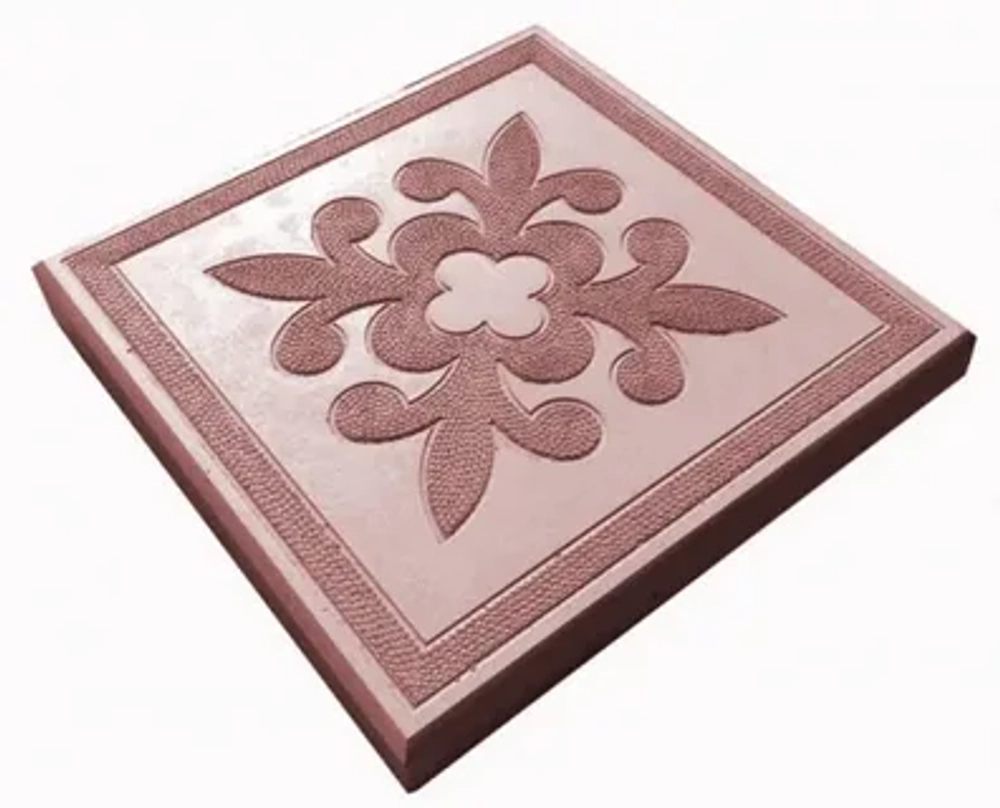 Плитка КВАДРАТ "КРАКОВСКИЙ" красный 30х30х3