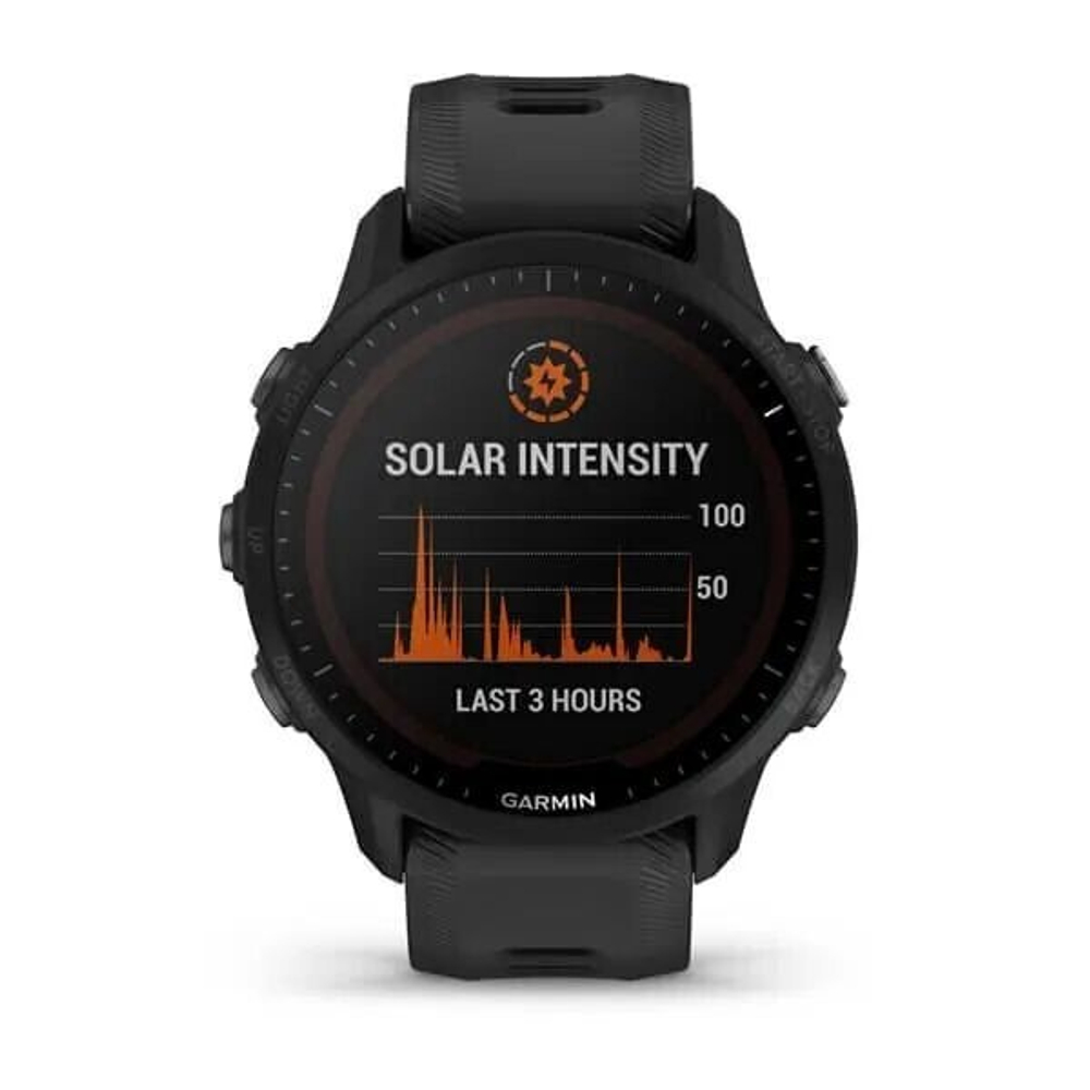 Умные часы Garmin Forerunner 955 Solar с черным ремешком
