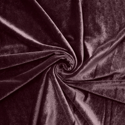 Бархат стрейч, 240 гр/м2, 98% п/э, 2% эластан, 150 см, горький шоколад