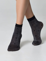 CONTE FANTASY Сияющие носки с объемными рисунками «Hearts»