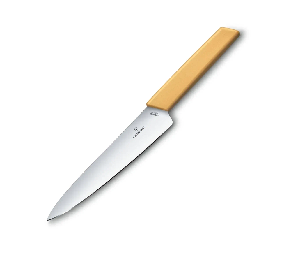 Victorinox Нож Swiss Modern 19см для порционирования, желтый