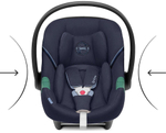 Коляска Cybex Balios S Lux SLV complete Aton S2 Ocean Blue 3 в 1 Stone Grey с дождевиками