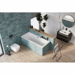 Ванна акриловая Excellent Heaven Slim WAEX.HEV18WHS 180x80 белая