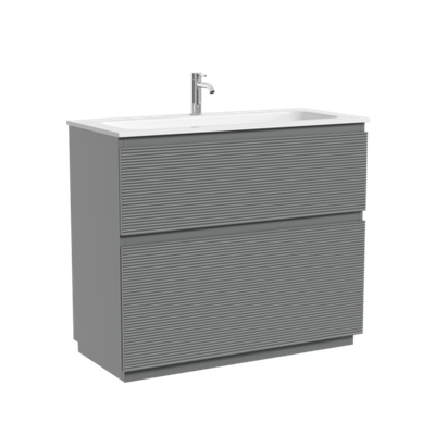 Тумба напольная SANCOS Folk Floor 995х445х850, c двумя ящиками оснащенными доводчиками, Ergraut soft, арт.FL100FES