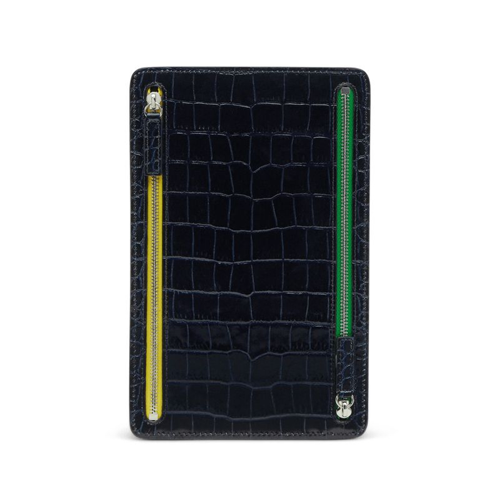 Smythson Кейс для документов Multi-Zip Case in Mara, Cerulean