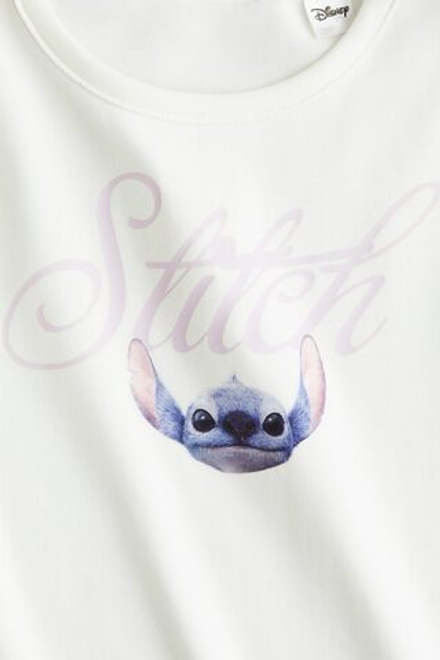 H&M Футболка с принтом, белый