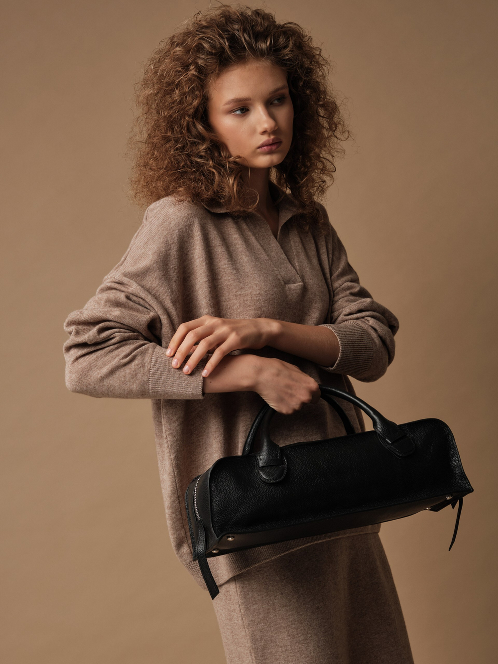 J0461-8043 Джемпер-поло женский, бежевый dbr