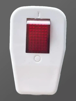 Вилка электрическая угловая с выключателем, 16А, 250В, Ecola