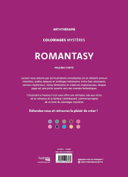 Раскраска по номерам Coloriages mystères - Romantasy, 112 стр.