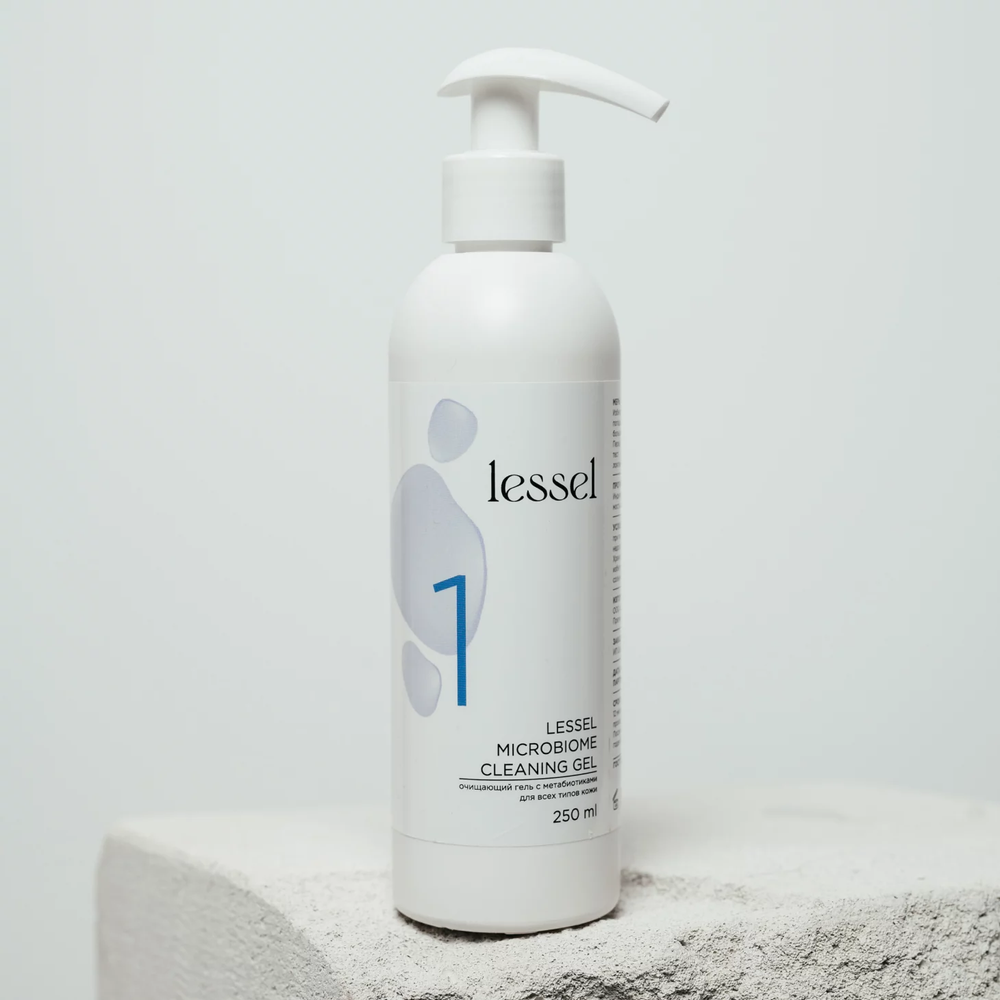 №1 Очищающий гель LESSEL MICROBIOME CLEANING GEL (250 мл)