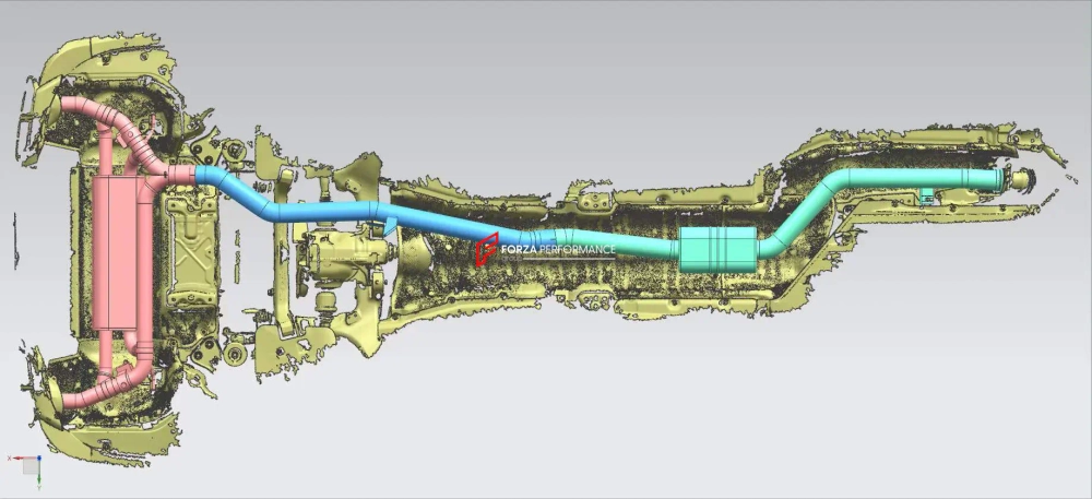 Выхлопная система с заслонками для BMW 7 Series 740Li 2019-2023 3.0T БМВ