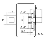 Fantini Встраиваемая часть запорного вентиля 1/2 19 00 4035A