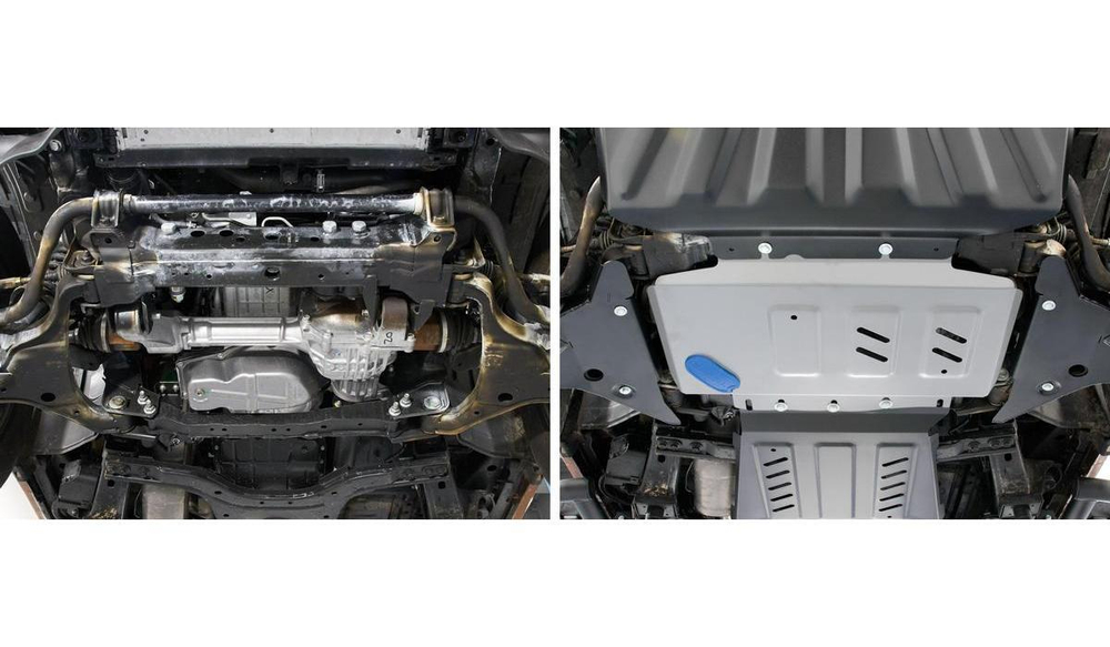 Защита картера Rival для Mercedes-Benz X-klasse (V - 2.3TD; 3.0D) 4WD 2017-н.в./Nissan Navara D40 (V - 2.5D) 2004-2010/Nissan Navara D40 рестайлинг (V - 2.5D; 3.0D) 2010-2015/Nissan Pathfinder R51 (V - 2.5D; 4.0) 2004-2010/Nissan Pathfinder R51 рестайлинг (V - 2.5D; 3.0D; 4.0) 2010-2014 (устанавл-ся совместно с 333.4164.2), штампованная, алюминий 4 мм, с крепежом, 333.4165.2
