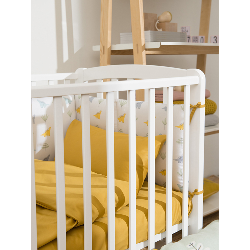 Простыня детская на резинке 90x200x28 Tkano Essential горчичная