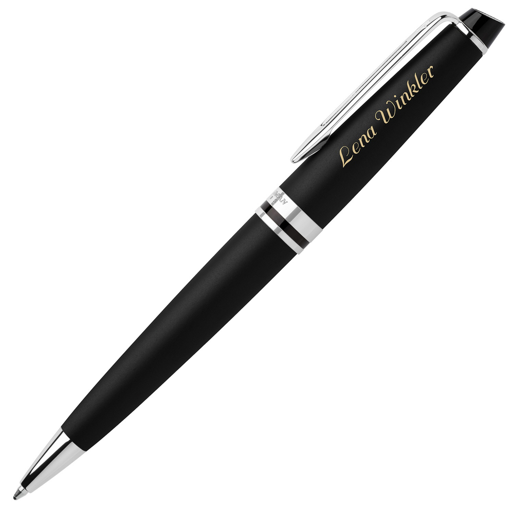 Шариковая ручка Waterman Expert 3, цвет: MattBlack CT, стержень: Mblue