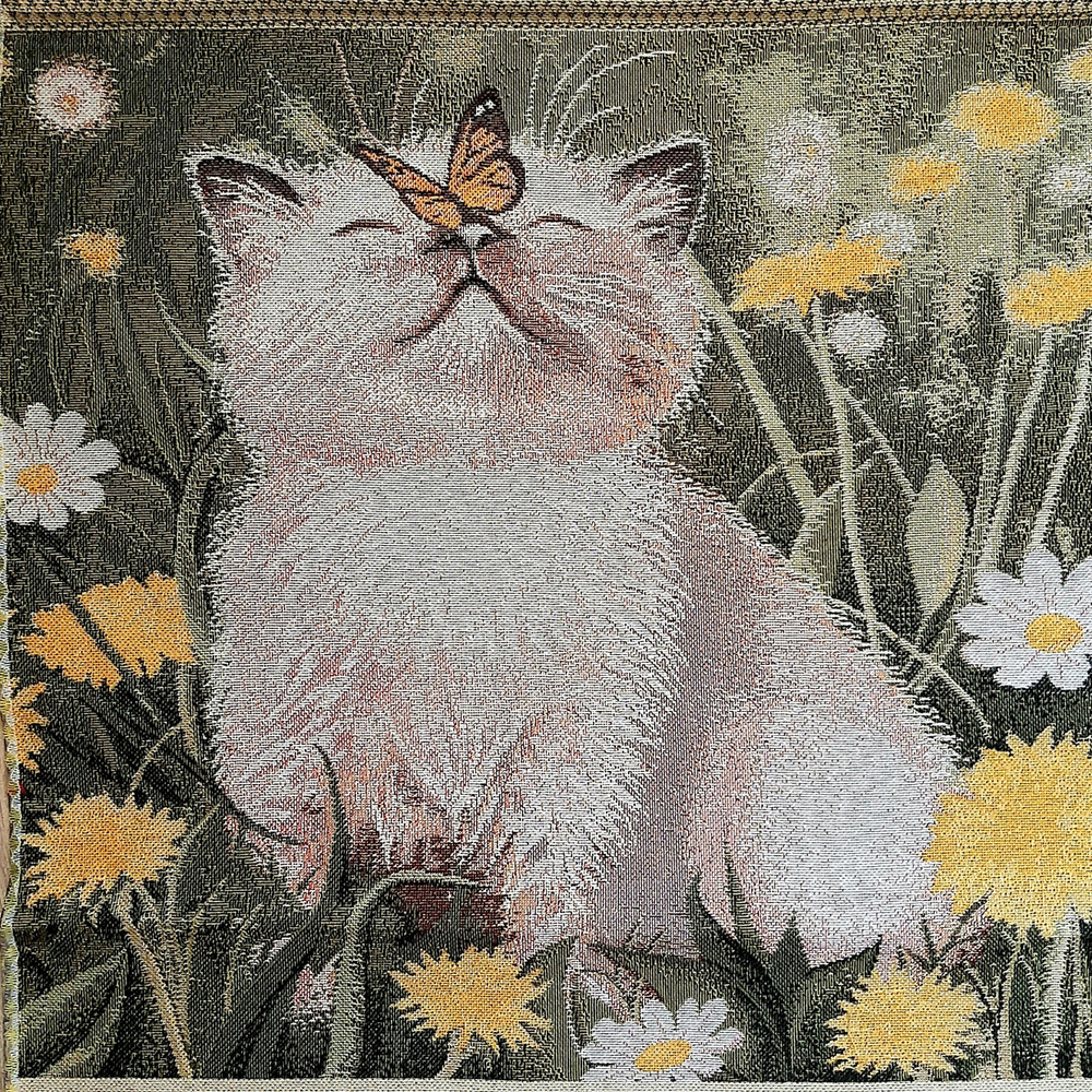 Декоративный гобеленовый чехол для интерьерной подушки Одуванчик 38*38