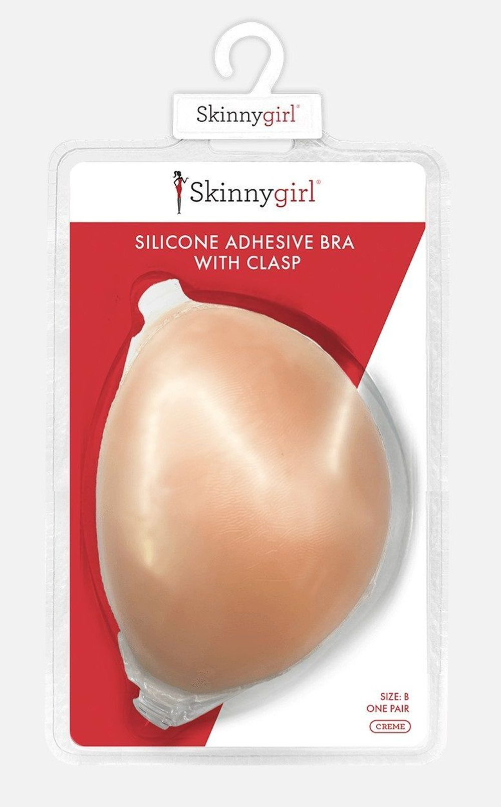 Многоразовый силиконовый бюстгальтер без бретелей (Размер: C) (Цвет: телесный)