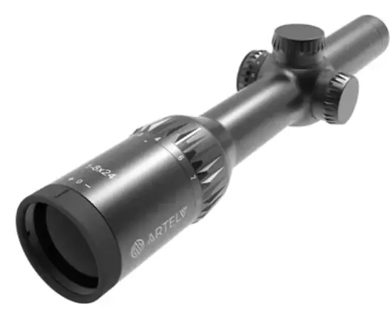 Дневной прицел Artelv CRS 1-8Х24 SFP 30 мм с подсветкой, сетка АМ4-8х