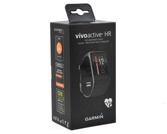 Спортивные смарт часы Garmin Vivoactive HR, стандартный (со встроенным датчиком) 010-01605-06