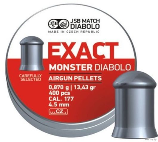 Пули JSB Exact Monster Diabolo 4,5 мм 0,87 г 400 шт
